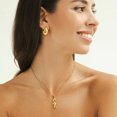 Vioraia Golden Seahorse Pendant Necklace