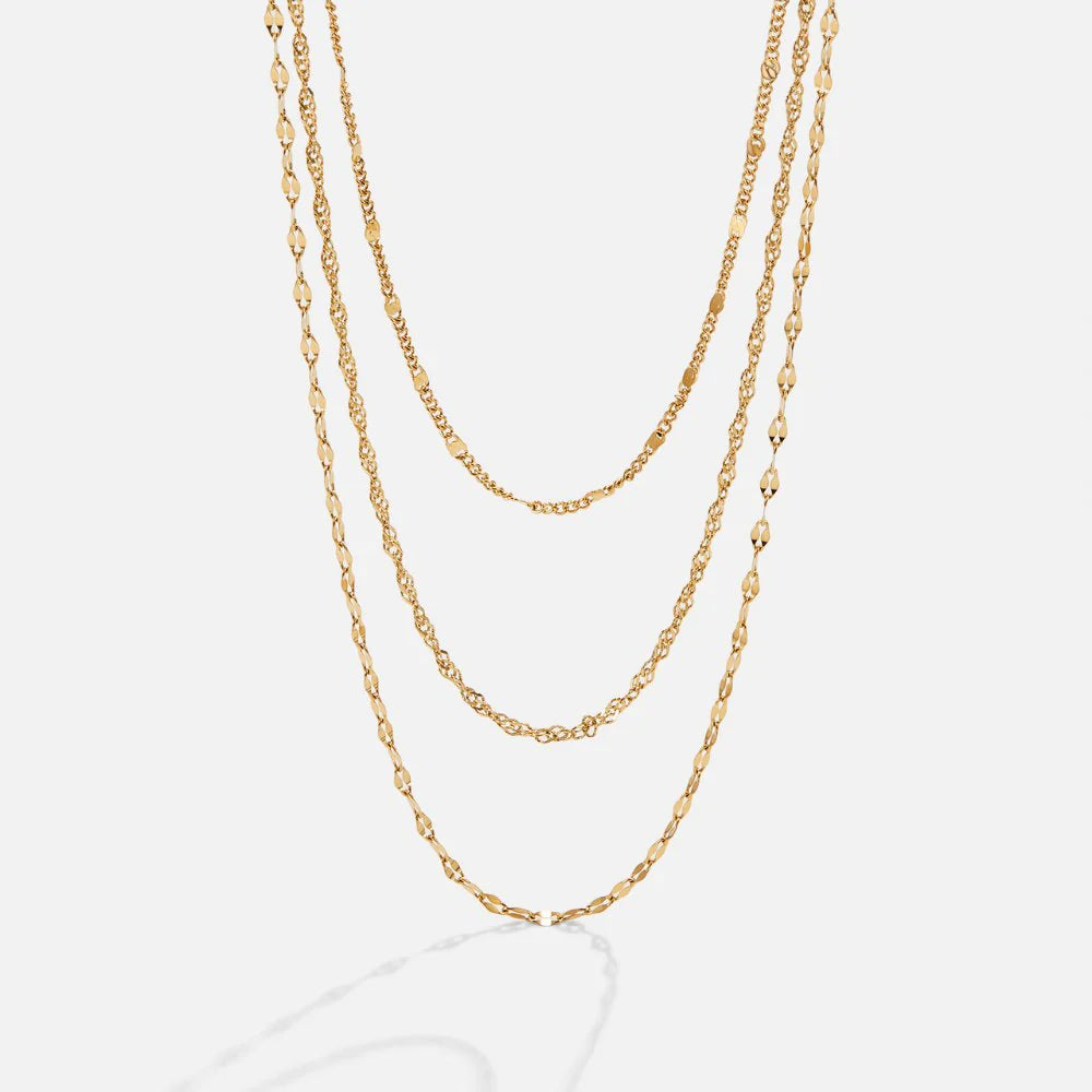 Vioraia Lila Multi Chain Necklace