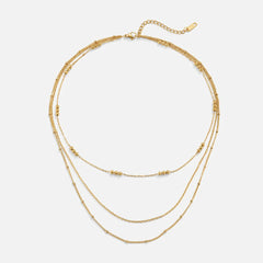 Vioraia Tessa Triple Layered Necklace