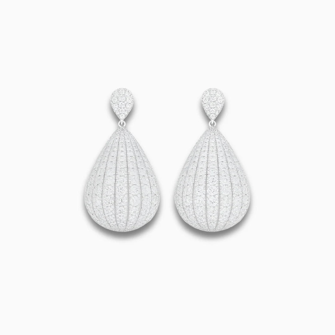 Vioraia Amira Frost Drop Earrings