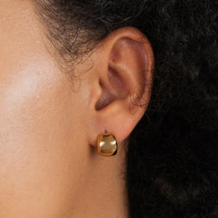 Vioraia Mika Geometric Curve Earrings