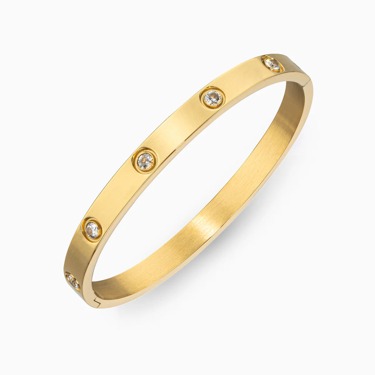 Vioraia Studded Sparkling Stones All Around Bangle