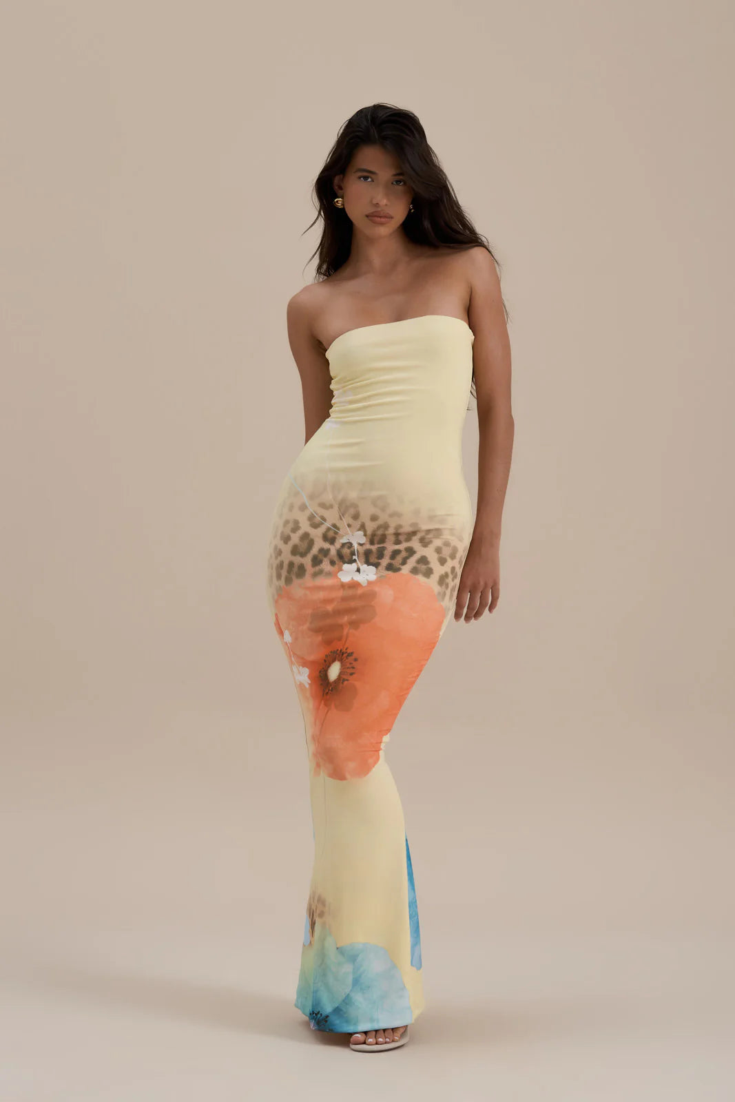 BONITA BANDEAU MAXI DRESS | SUMMER PRINT