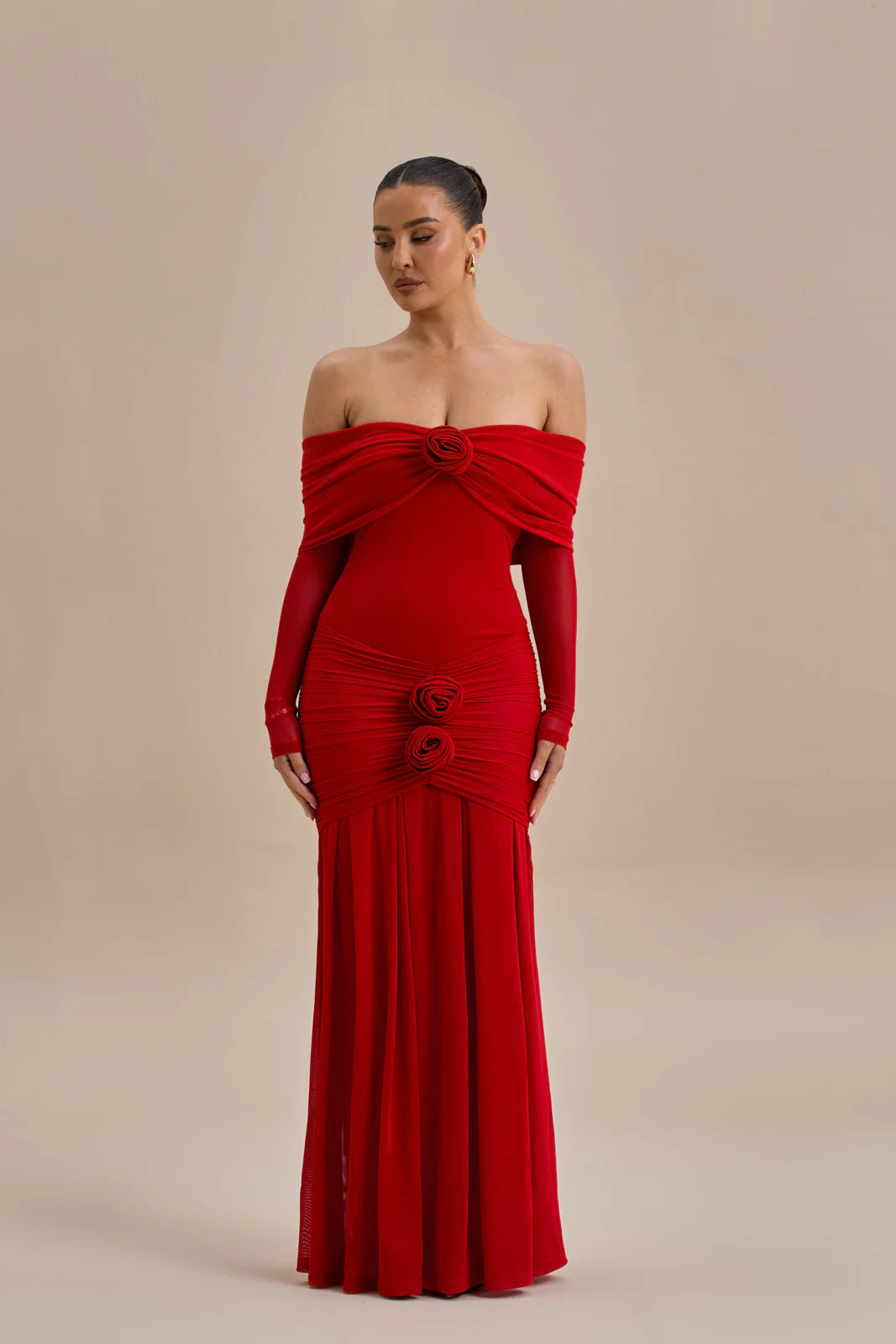 VIVIENNE BARDOT MAXI DRESS | RED - SALE
