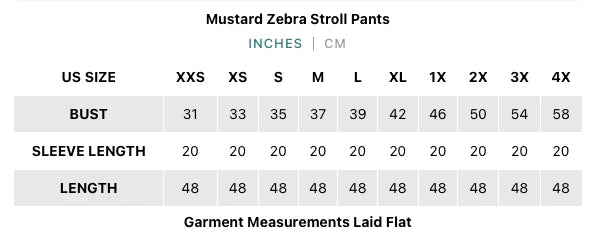 Zebra Stroll Pants