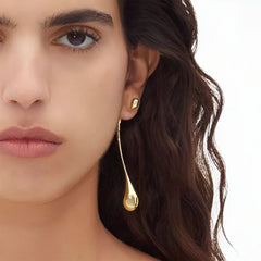 Vioraia Camille Elongated Drop Earrings