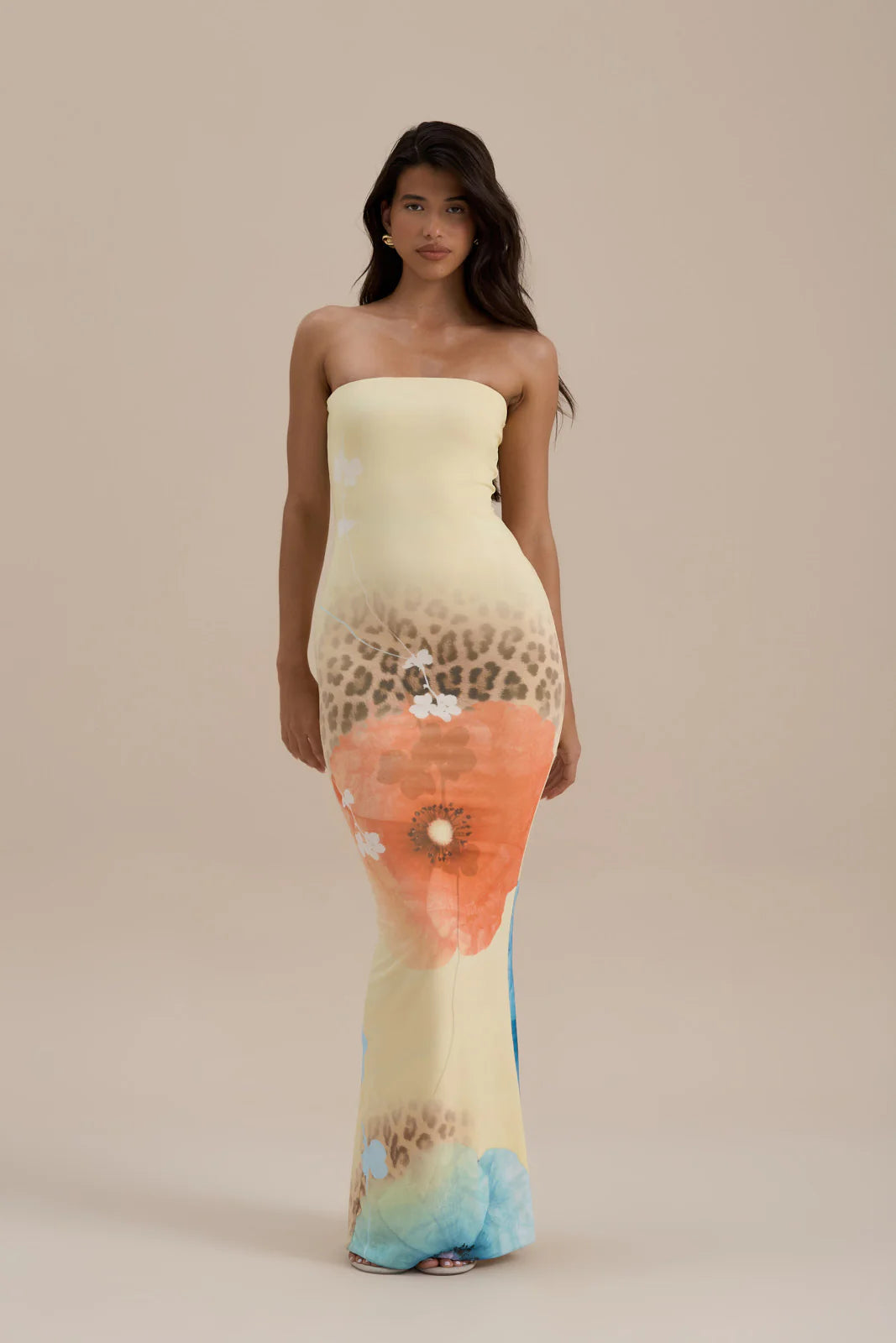 BONITA BANDEAU MAXI DRESS | SUMMER PRINT