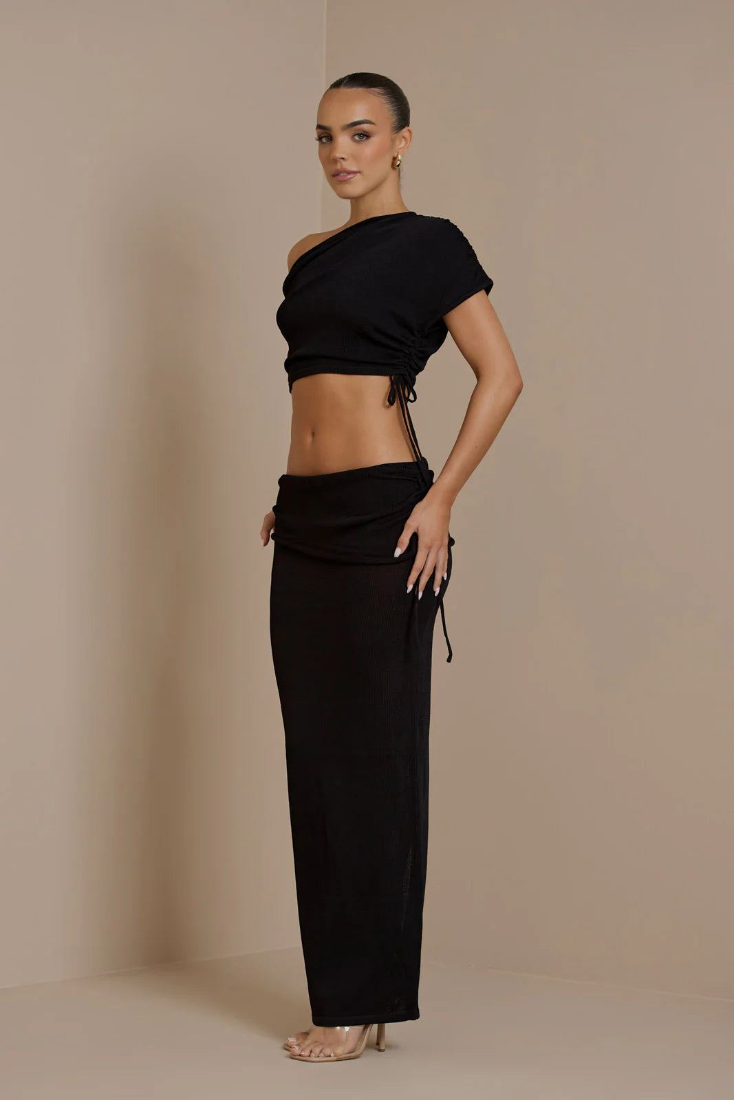 YRIS KNIT CO-ORD | BLACK - SALE