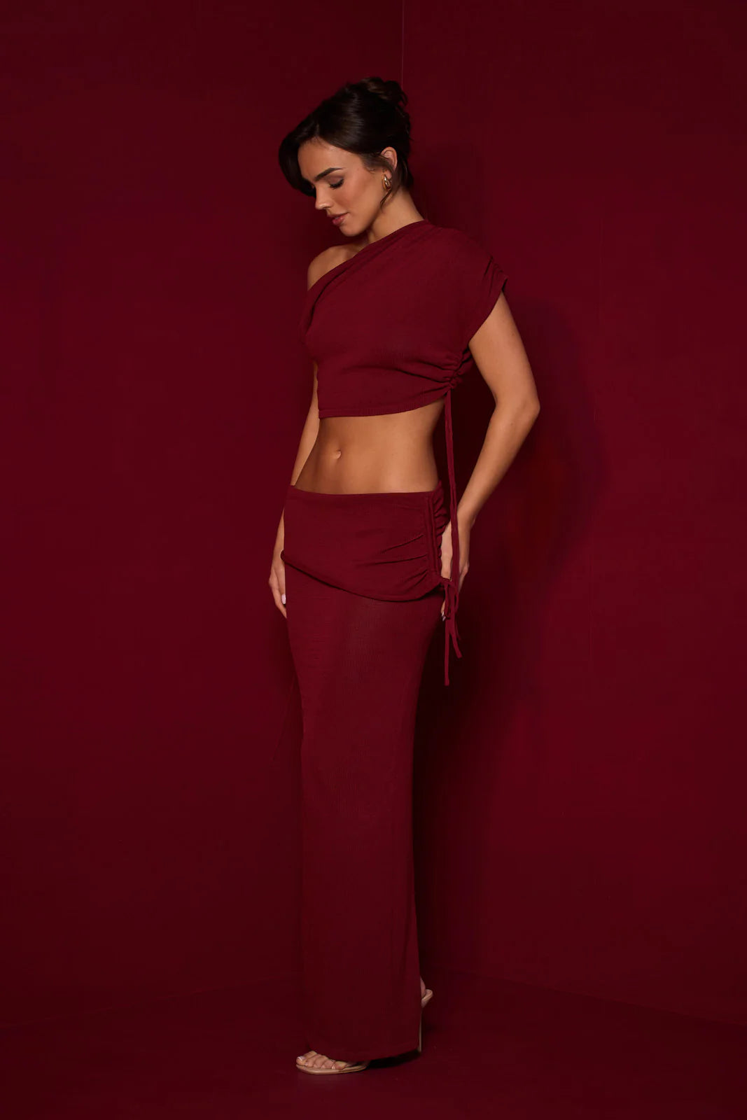 YRIS KNIT CO-ORD | WINE - SALE
