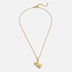 Vioraia Golden Crab Pendant Necklace