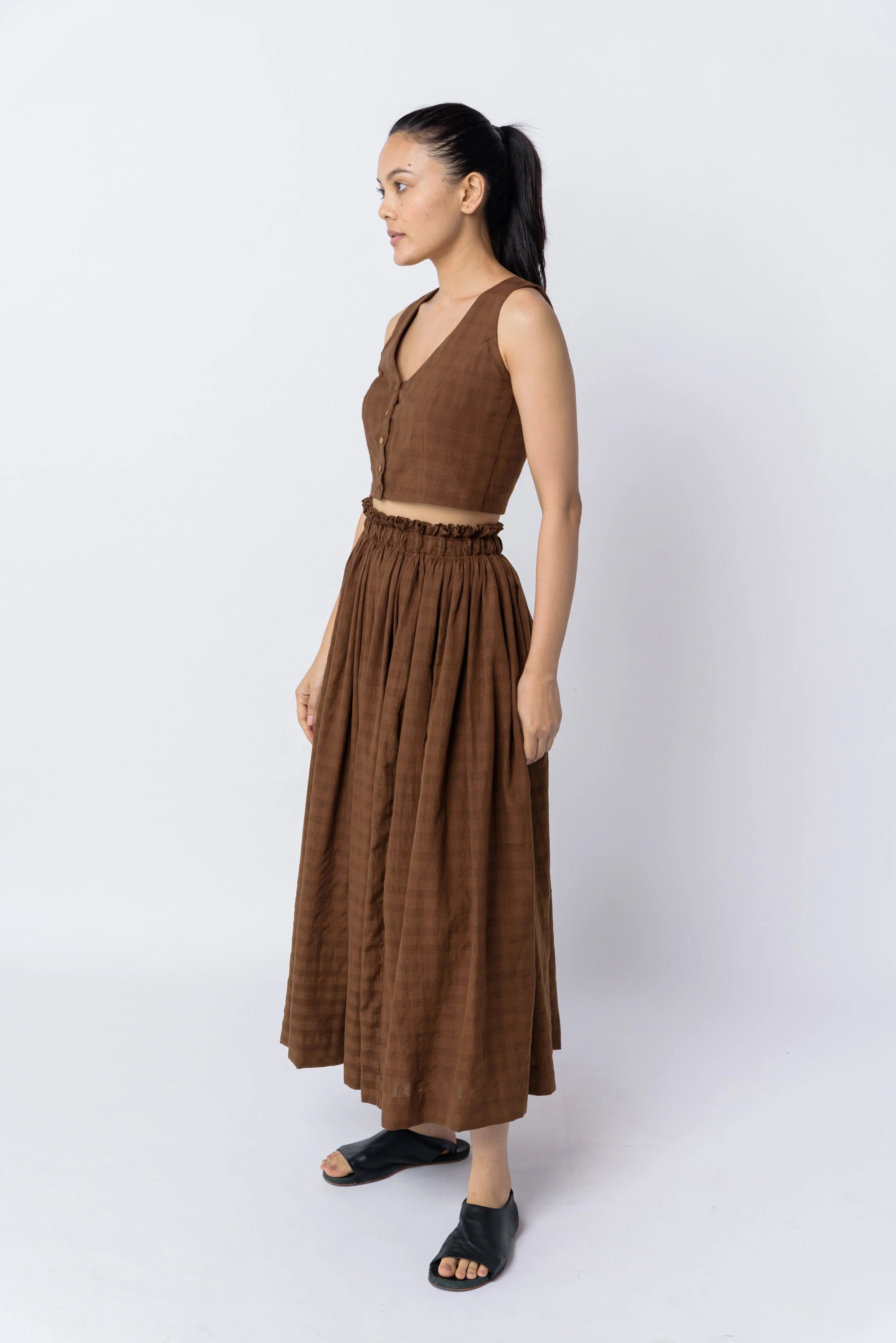 Antique brown blouse