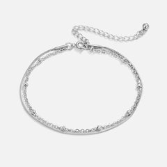 Vioraia Pia Silver Layered Bracelet