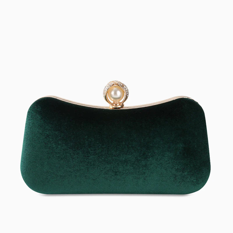 Vioraia Megan Velvet Clutch Bag