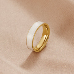 Vioraia Sahara White Band Ring