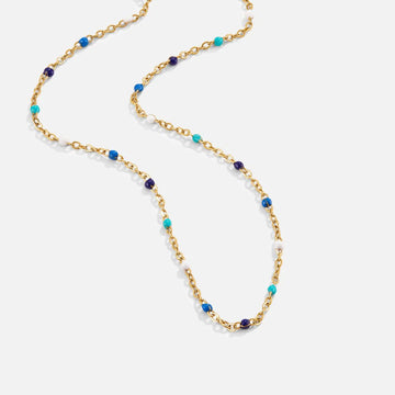 Vioraia Dreamy Blue Bead Necklace