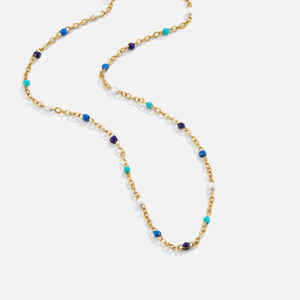 Vioraia Dreamy Blue Bead Necklace