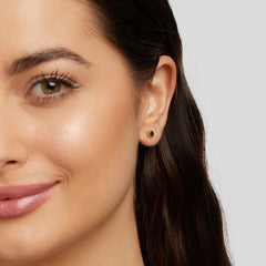 Vioraia Emerald Green Stud Earrings