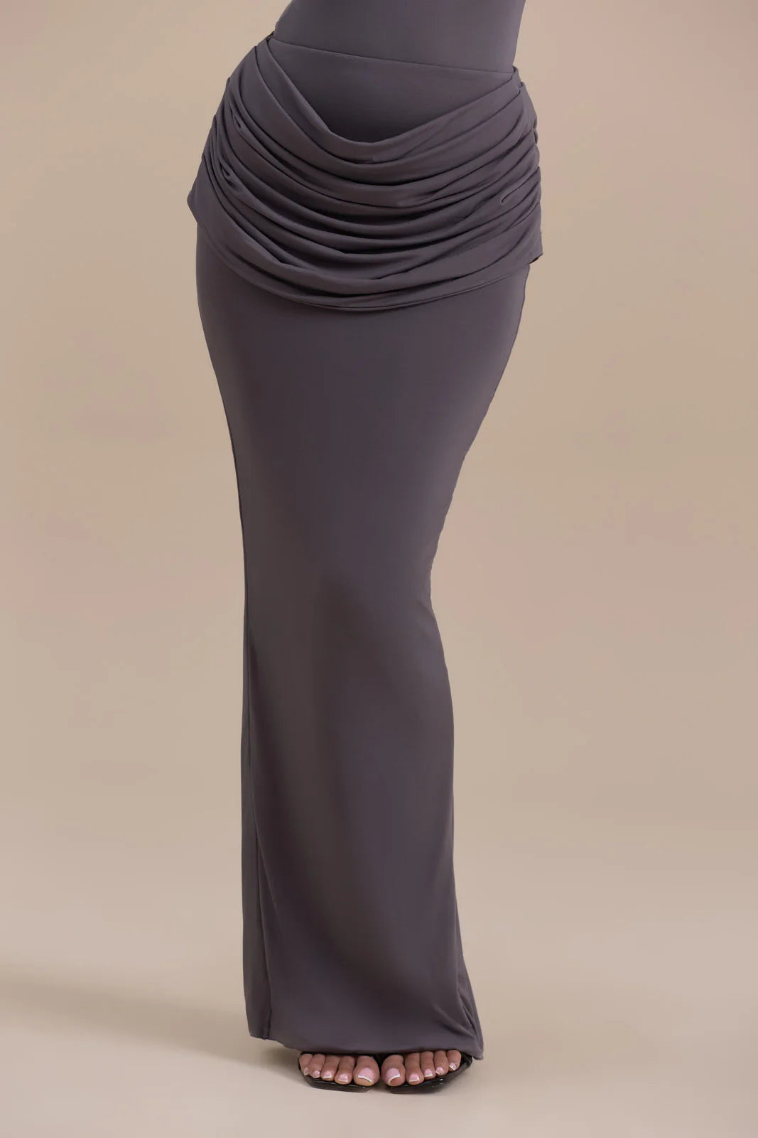 ASHTIN MAXI SKIRT | SLATE GREY