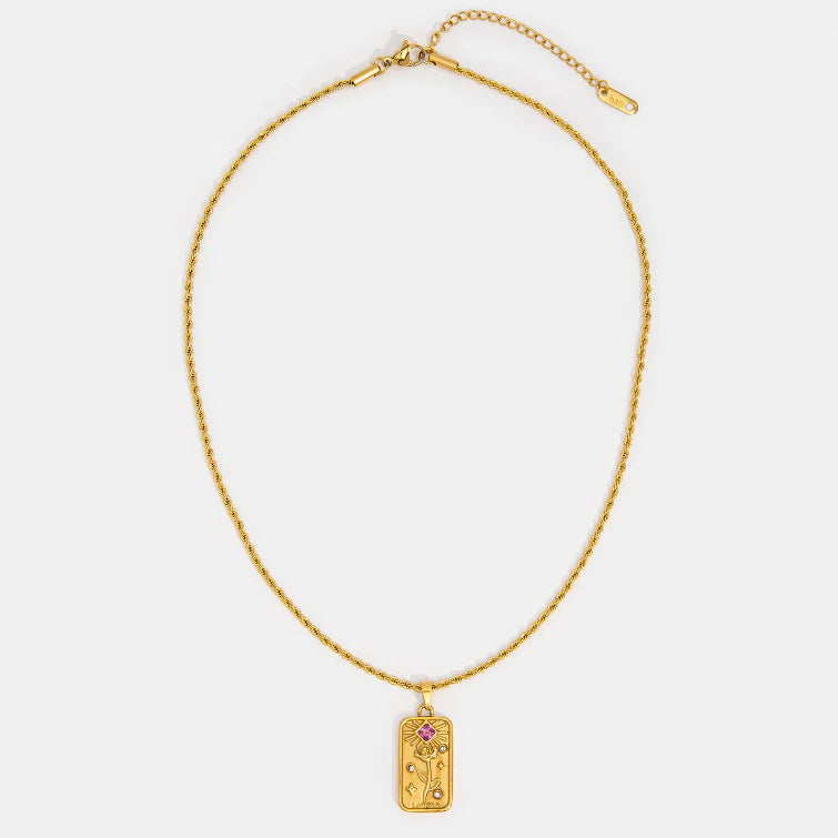 Vioraia ‘Lovers’ Tarot Pendant Necklace