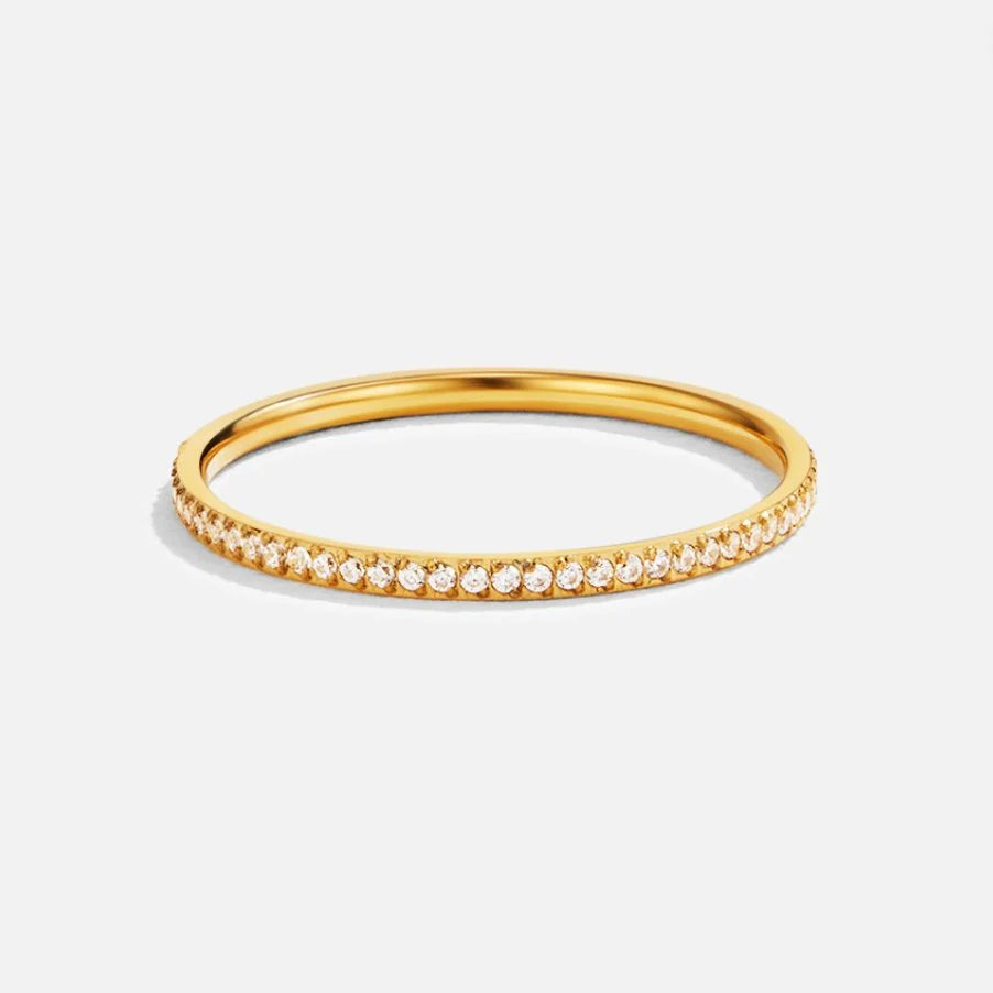 Vioraia Eternity 18K Crystal Ring