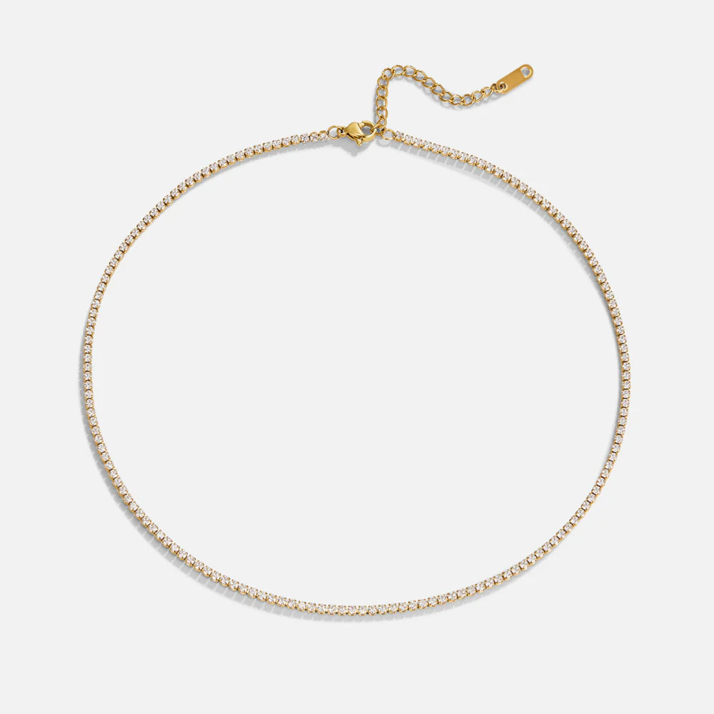 Vioraia Lexi Gold Crystal Necklace