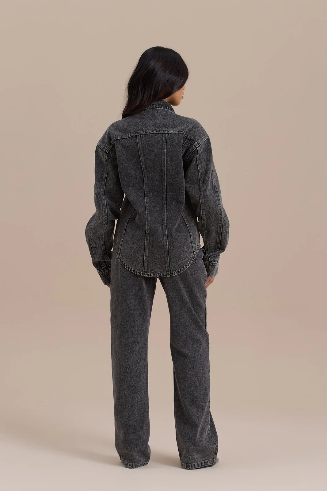 ALIX RELAXED FIT JACKET | DARK WASH DENIM