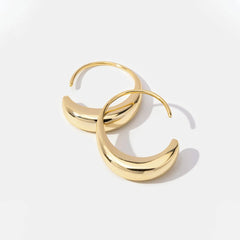 Vioraia Classic Drop Hoop Earrings
