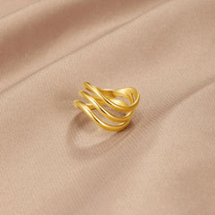 Vioraia Kiya Layered Gold Ring