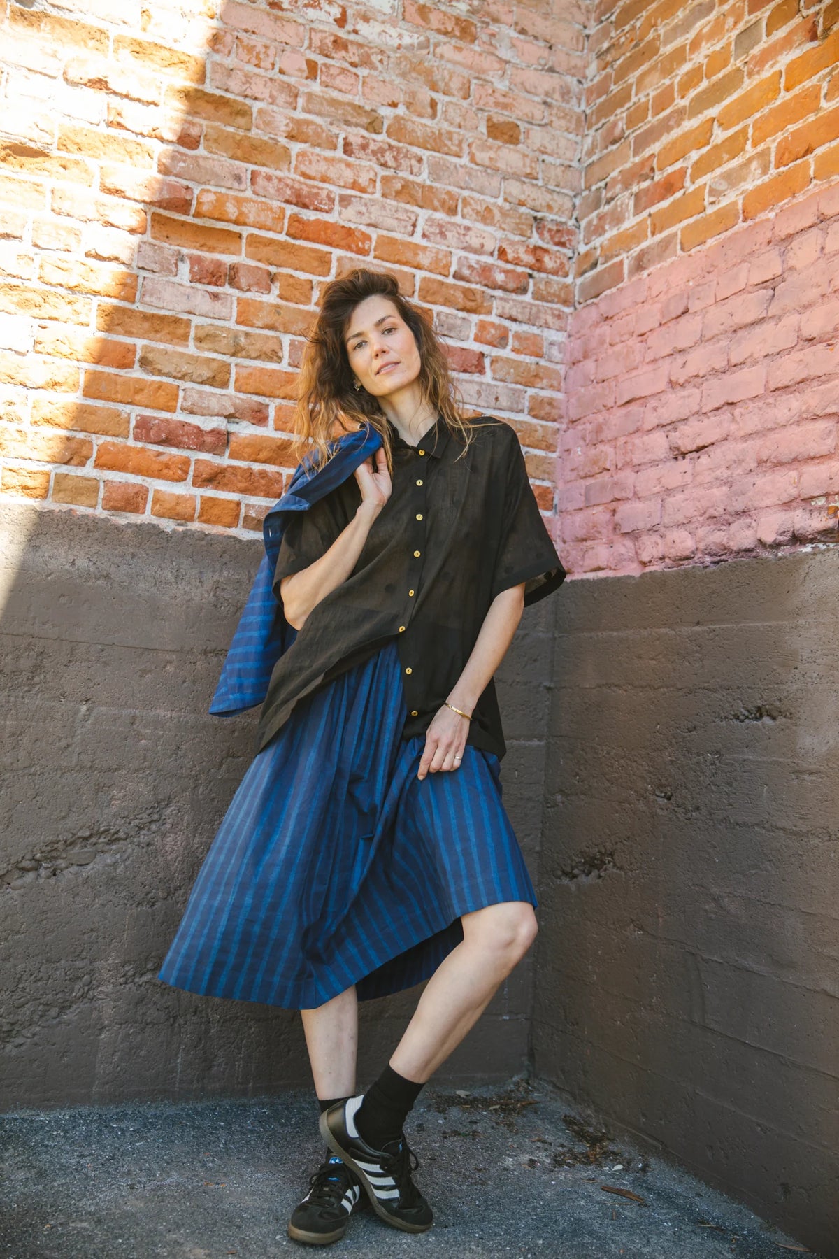Vintage Navy Blue Skirt