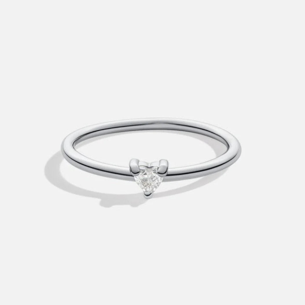 Vioraia Small Love' Crystal Heart Ring
