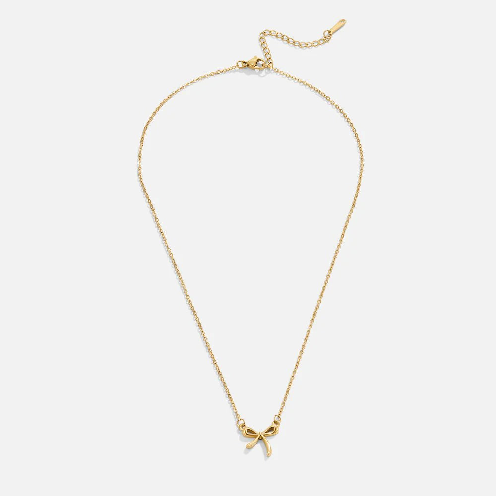 Vioraia Serenity Bow Pendant Necklace