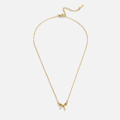 Vioraia Serenity Bow Pendant Necklace