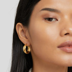 Vioraia Talia Gold Hoop Earrings