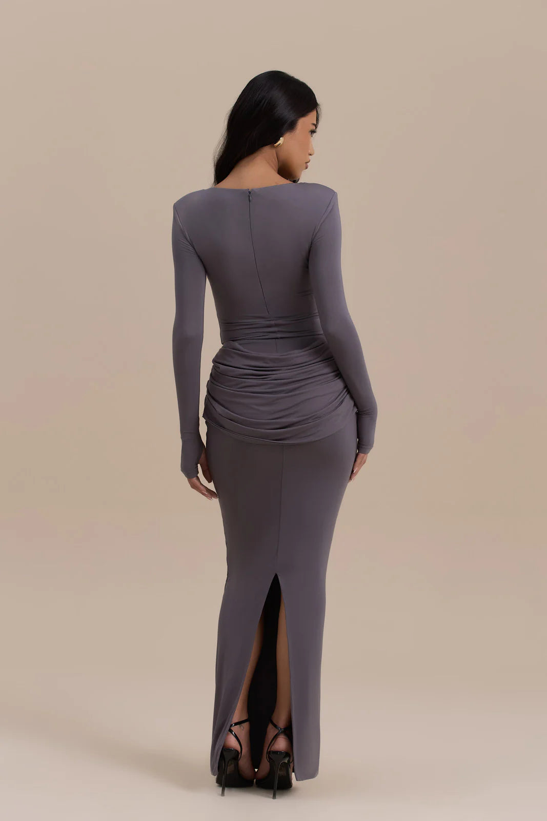 ASHTIN MAXI SKIRT | SLATE GREY