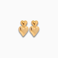 Vioraia Amara Double Heart Earrings