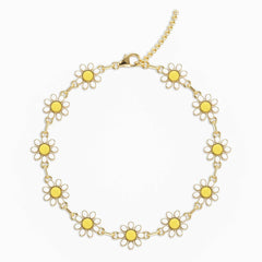 Vioraia Flowers Anklet