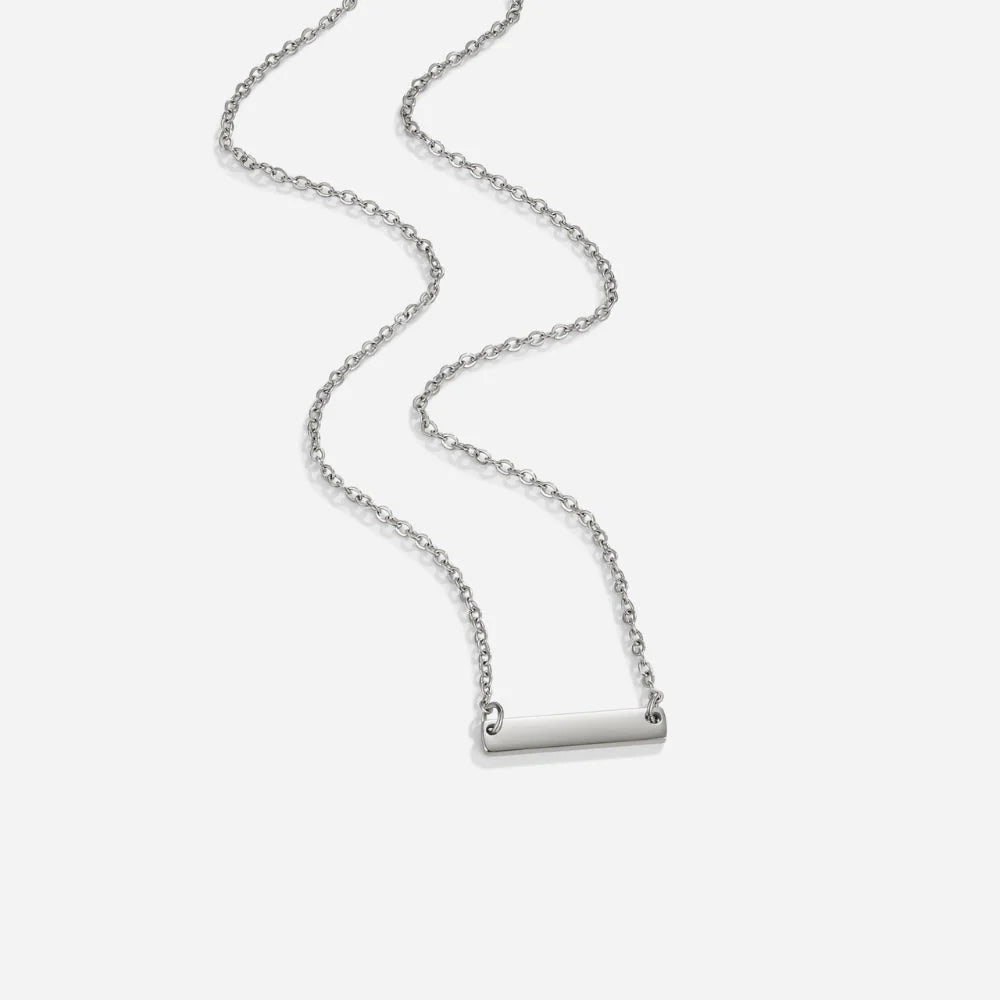 Vioraia Rina Silver Bar Necklace