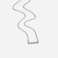 Vioraia Rina Silver Bar Necklace