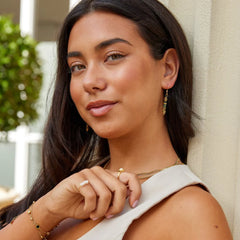 Vioraia Turquoise Stone Drop Earrings