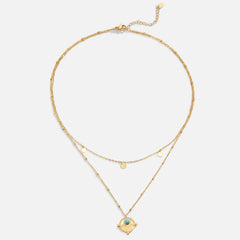 Vioraia Layered Turquoise Necklace