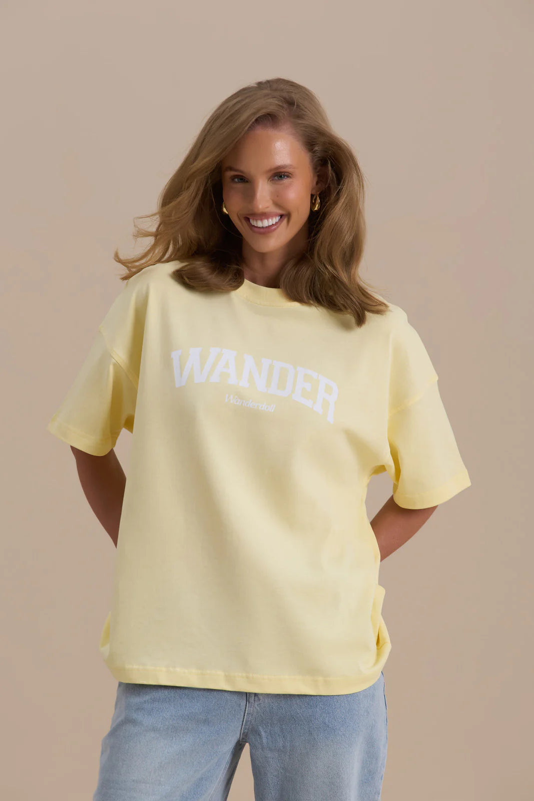 WANDER OVERSIZED T-SHIRT | LEMON