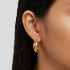 Vioraia Talia Gold Hoop Earrings