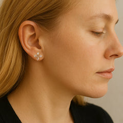 Vioraia Lyra Bloom Frost Earrings