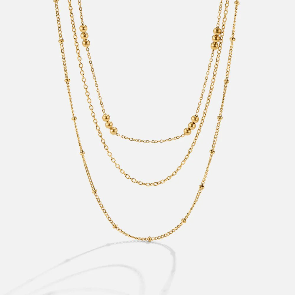 Vioraia Tessa Triple Layered Necklace