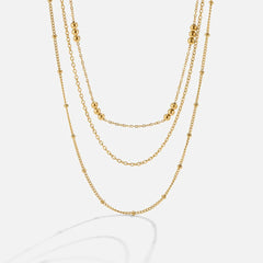 Vioraia Tessa Triple Layered Necklace