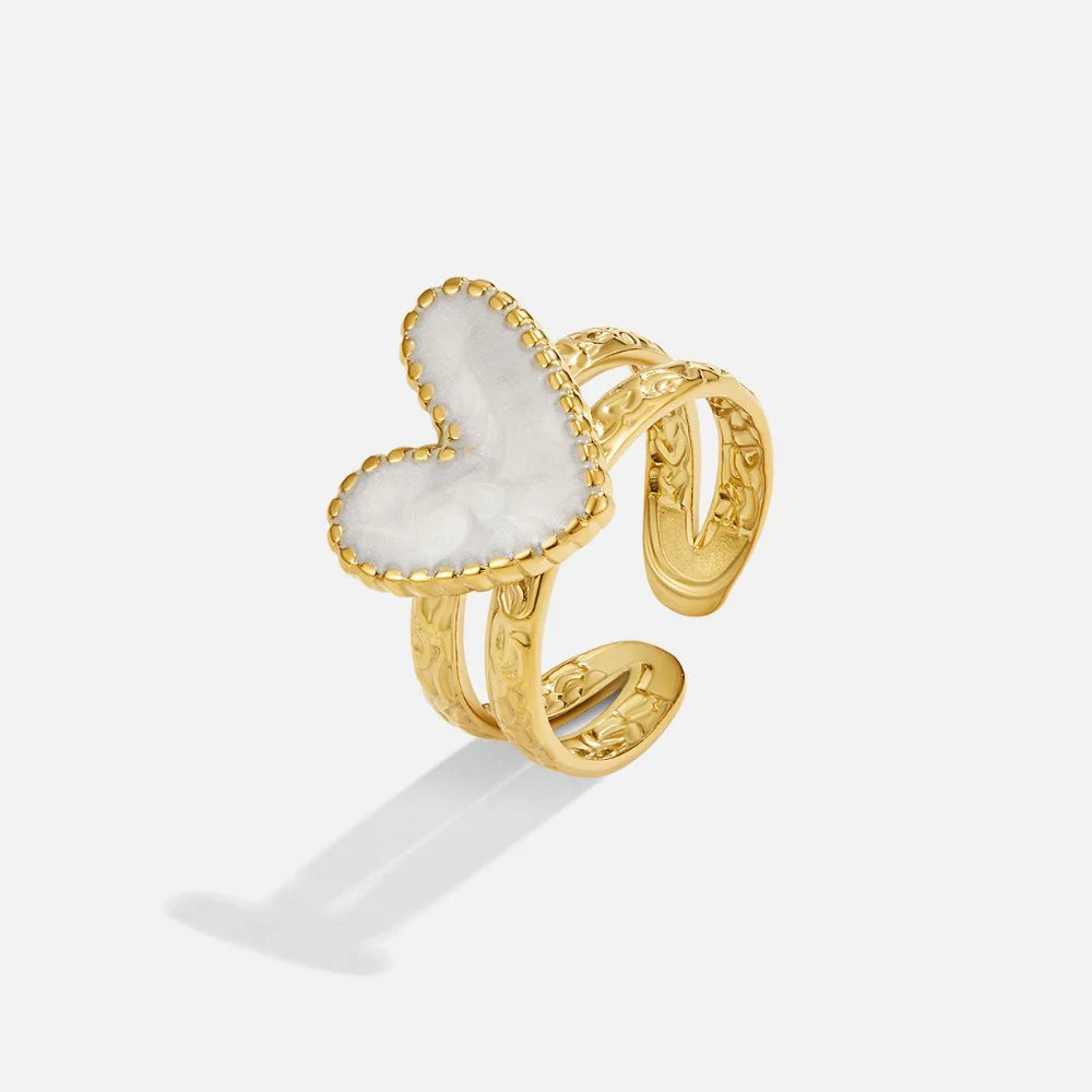 Vioraia Pure Heart' Gold Ring
