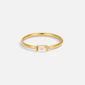 Vioraia Leonore Baguette Crystal Ring