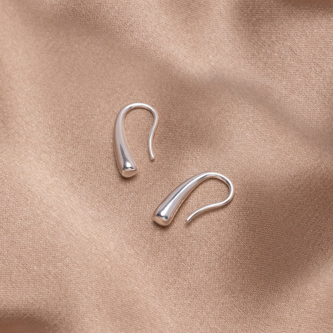 Vioraia Francesca Water Drop Silver Earrings