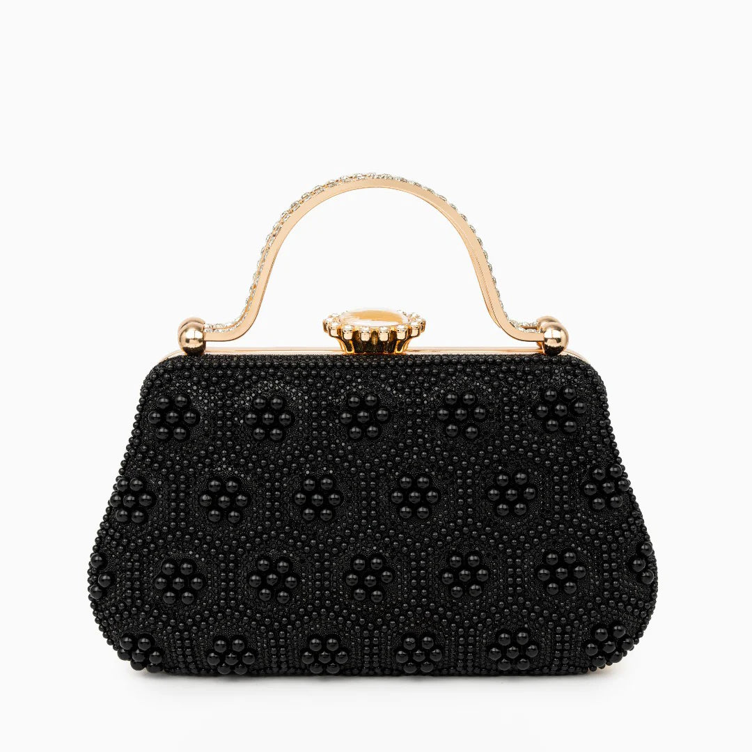 Vioraia Clarab  Pearl Clutch Bag
