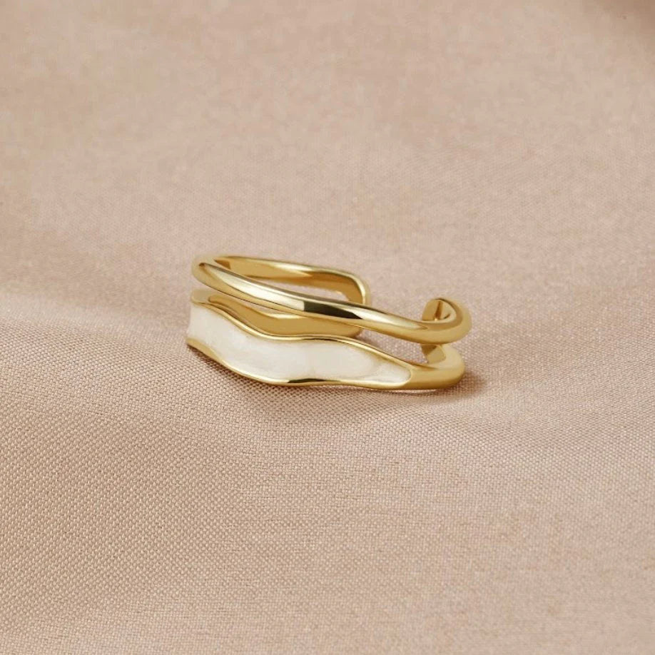 Vioraia Layered Sahara Gold Ring